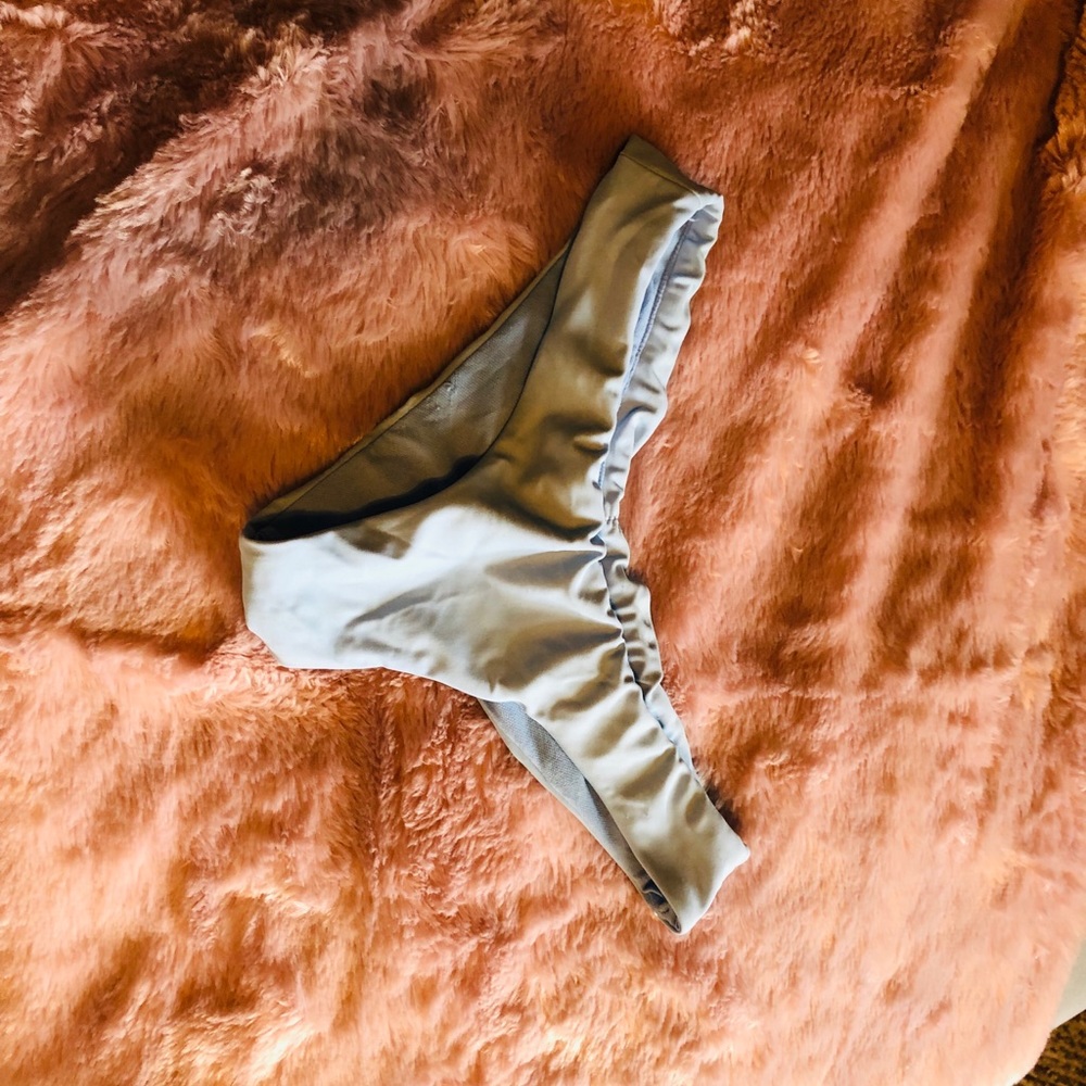 Light Blue Cheeky Thong Bikini Bottom